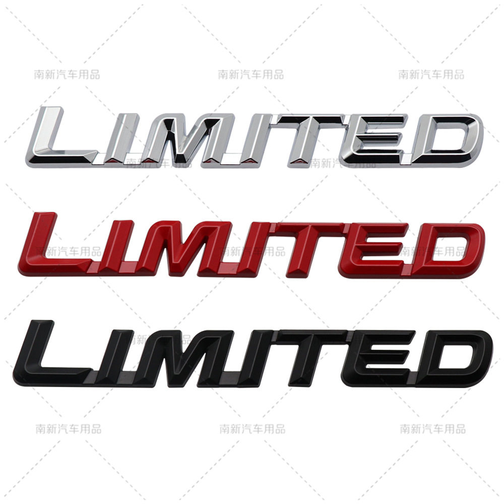 limited连体金属字标适用于吉普大切诺基四驱尾标汽车改装车贴标