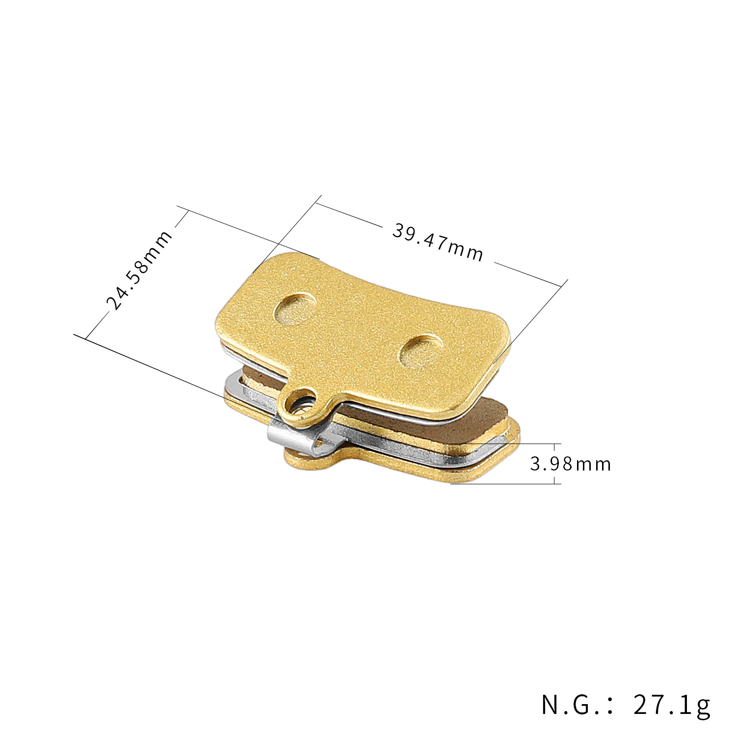 适用于HIMANO ZEE M640 HIMANO AINT M810 M820的全金属来令片