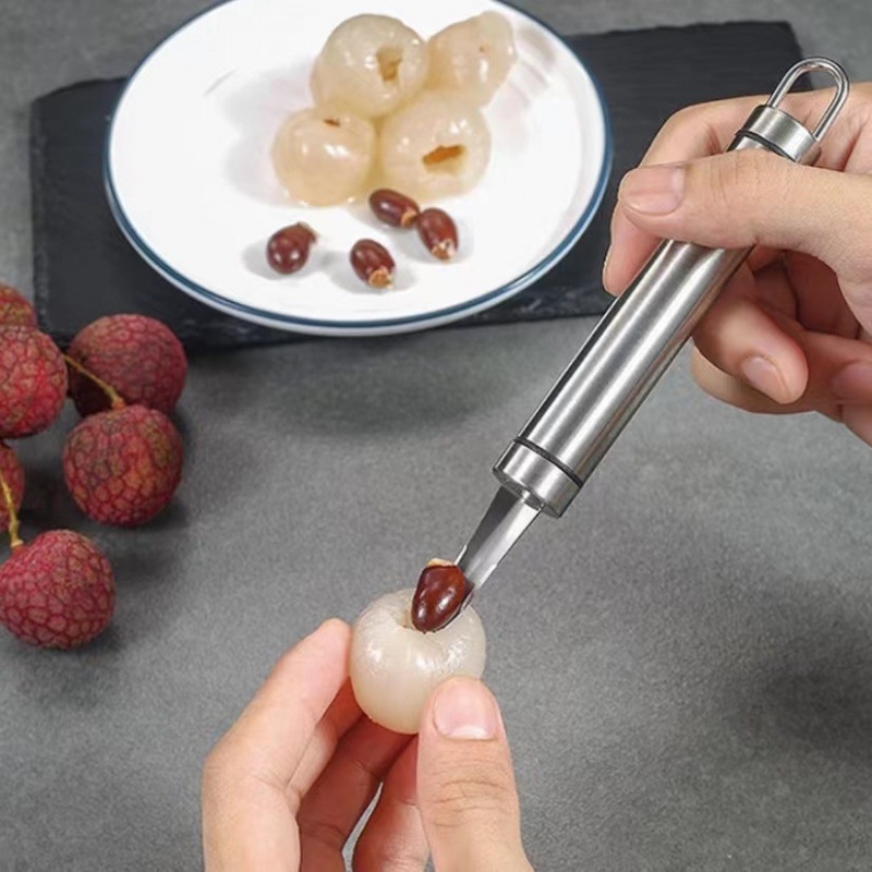 不锈钢虾线剔除刀挖虾胃剥虾壳取虾线挑去虾线开虾背龙眼去核