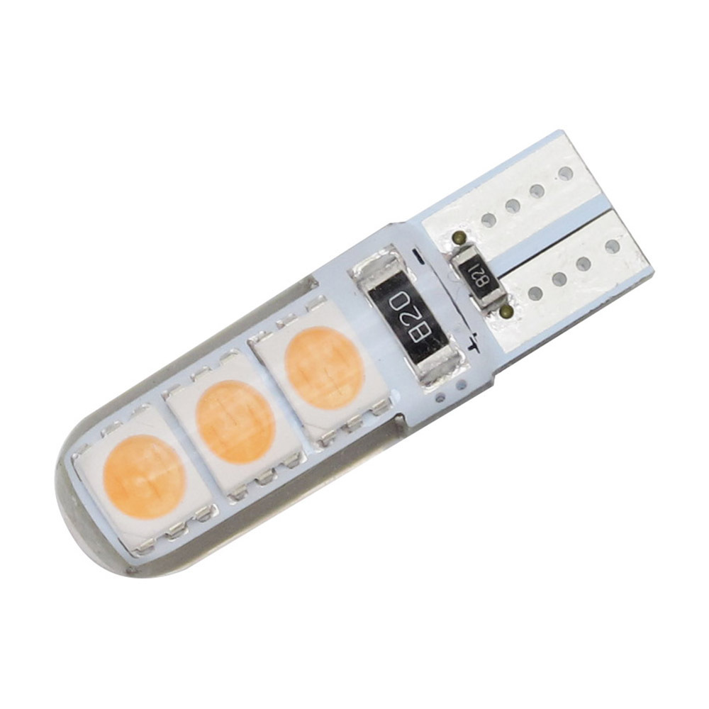 T10 5050 6SMD 滴胶 汽车LED 示宽灯 灯 夜间行车灯 硅胶