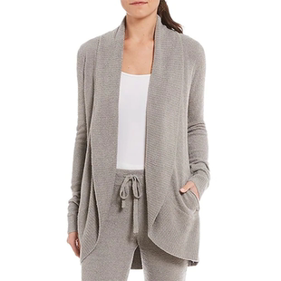 披肩外套家居服开衫 阳光家 女装 外贸欧美BD家软绵绵大码 秋冬新款