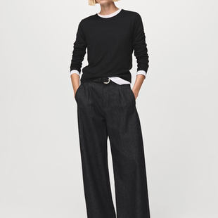 秋冬季 圆领弹力针织毛衣打底衫 新款 女装 套头 外贸欧美大码 阳光家