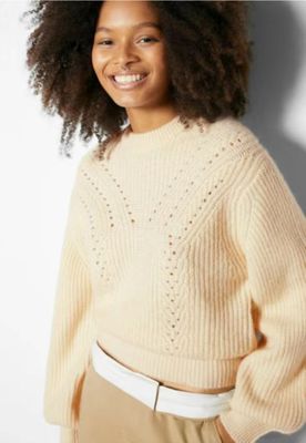 BSK女装圆领长袖毛衣针织