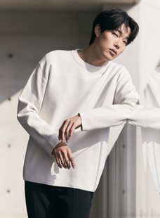 阳光家 秋冬外贸韩单圆领男装长袖毛衣针织衫套头打底衫大码上衣