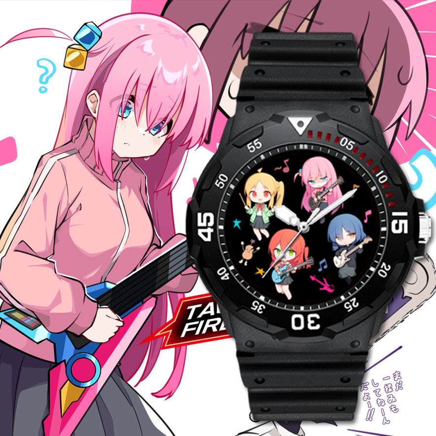 2024孤独摇滚动漫硅胶手表周边后藤喜多郁代山田凉同款运动防水中