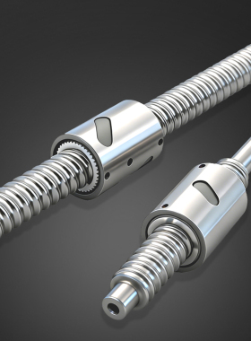 直筒滚珠丝杆1610螺母套装S1204 1205 1620 打印机精密正反牙丝杠