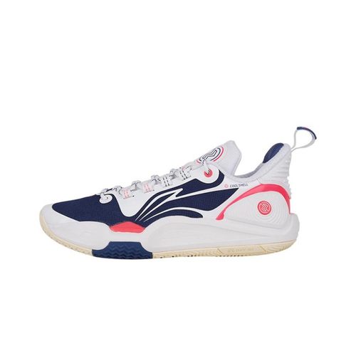 LiNing李宁 闪击9 减震防滑耐磨 低帮 篮球鞋 男款 蓝白ABPT055-2