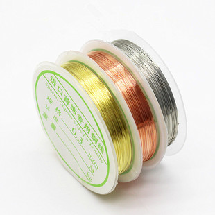 0.2-1mm铜线首饰线diy手工缠花材料发簪金属定型铜线粗细铜丝线圈