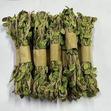 DIY仿真藤条树叶麻绳幼儿园手工森系环境装饰品编织绿叶绳子