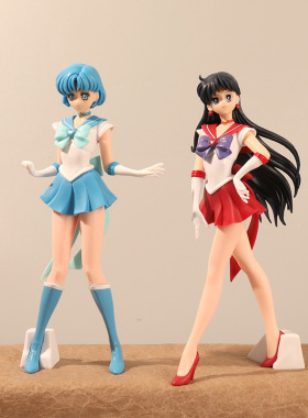 美女战士手办动漫卡通水星亜美火星野丽公仔玩具动漫人偶摆件模型
