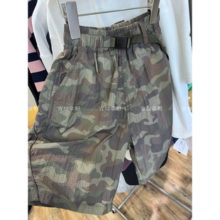 韩国精品新款 短裤 中大童休闲运动轻柔舒适青少年迷彩裤 潮 儿童工装
