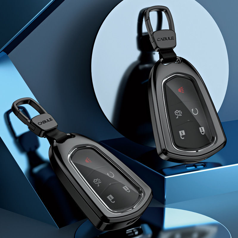 适用凯迪拉克钥匙壳XT5 XT4S ATS-l CT6车用金属铝合金钥匙包套壳