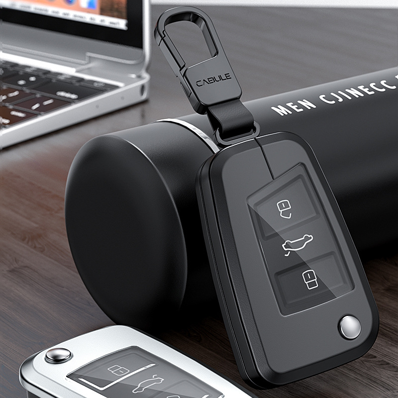 适用大众新朗逸钥匙套途观L宝来帕萨特polo速腾迈腾CC途岳探歌扣