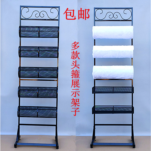 落地展示发箍货架5层收纳头扣