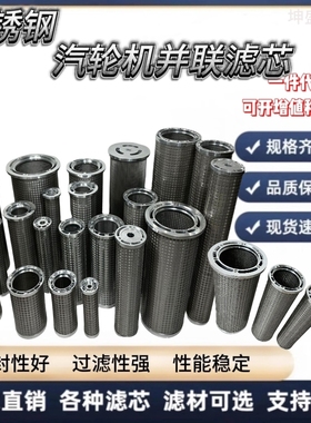 不锈钢杭州中能调节油滤芯LY15/25LY-38/25汽轮机并联滤芯LY48/25