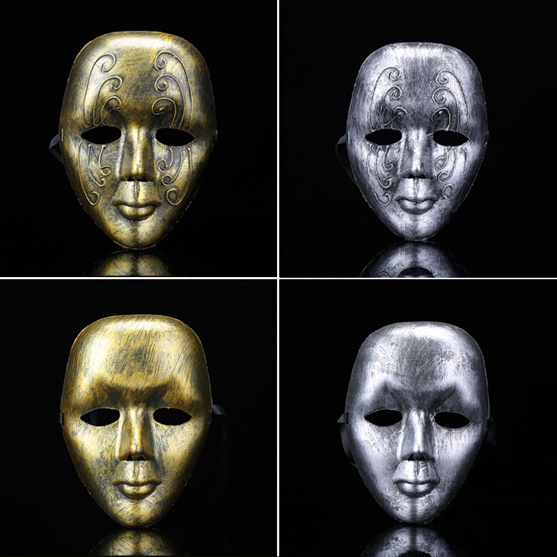 复古面具 仿古全脸面具 威尼斯面具 万圣节缤纷恐怖男女款面具