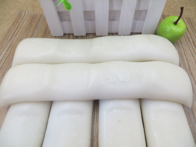 传统兰溪手工特产街头水磨白年糕条 500g 现做糯米糕点 五斤包邮