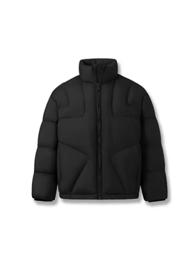 抗静电200g充绒量云朵泡芙90白鸭绒羽绒服外套情侣J5803