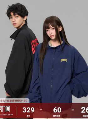 AFGK25FW尼龙立领宽松夹克外套春秋美式复古飞行员上衣男女冲锋衣