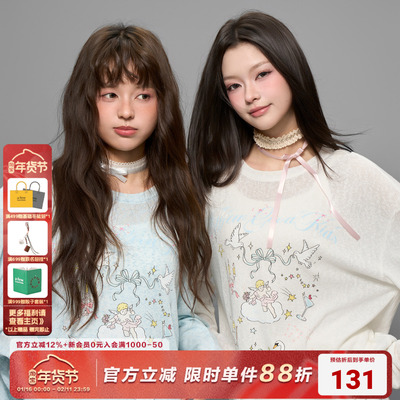 AFGK25FW手绘涂鸦天使罩衫长袖