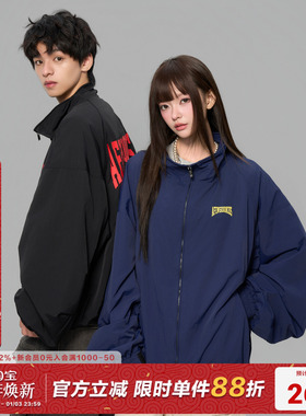 AFGK25FW尼龙立领宽松夹克外套春秋美式复古飞行员上衣男女冲锋衣