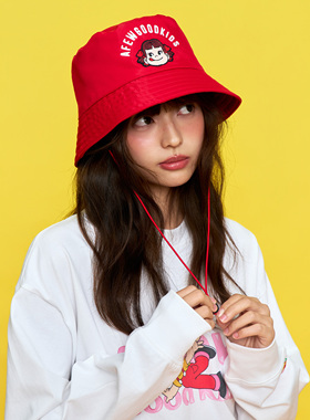 AFGK x 不二家联名 渔夫帽美式街头潮流大头围遮阳帽子