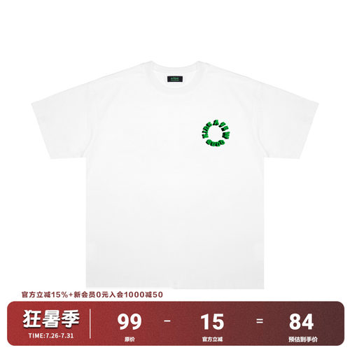 FFF官方联名AFGK美式夏季短袖T恤