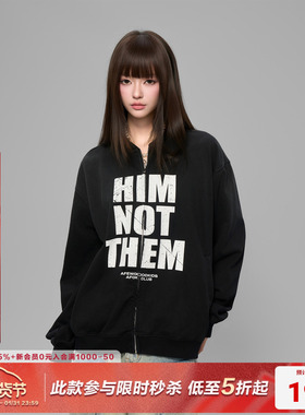 AFGK25FW美式针织棒球领秋季夹克开衫休闲情侣外套男女上衣