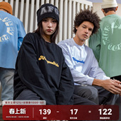 t恤男女潮牌上衣春秋体恤内搭打底衫 AFGK国潮美式 街头休闲长袖