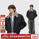 AFGK25FW美式 立领座山雕夹克棉服加绒加厚外套男女棉袄 仿貂毛冬季