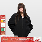 AFGK25FW基础刺绣底特律夹克美式 复古翻领外套男女春秋休闲上衣