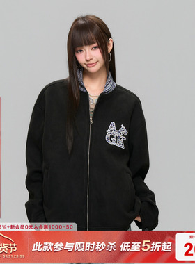 AFGK25FW民族风贴布绣夹克外套国潮复古休闲百搭开衫春秋男女上衣