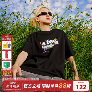 潮牌半袖 t恤男女情侣体恤夏季 街头复古像素游戏机短袖 AFGK美式