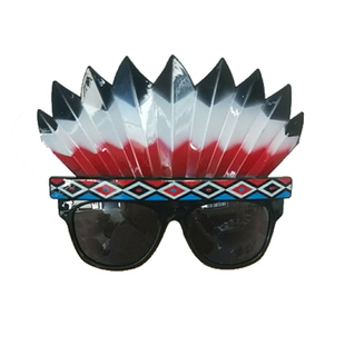 印第安人造型搞怪眼镜歌舞剧表演印第安人道具 舞会派对搞怪眼镜