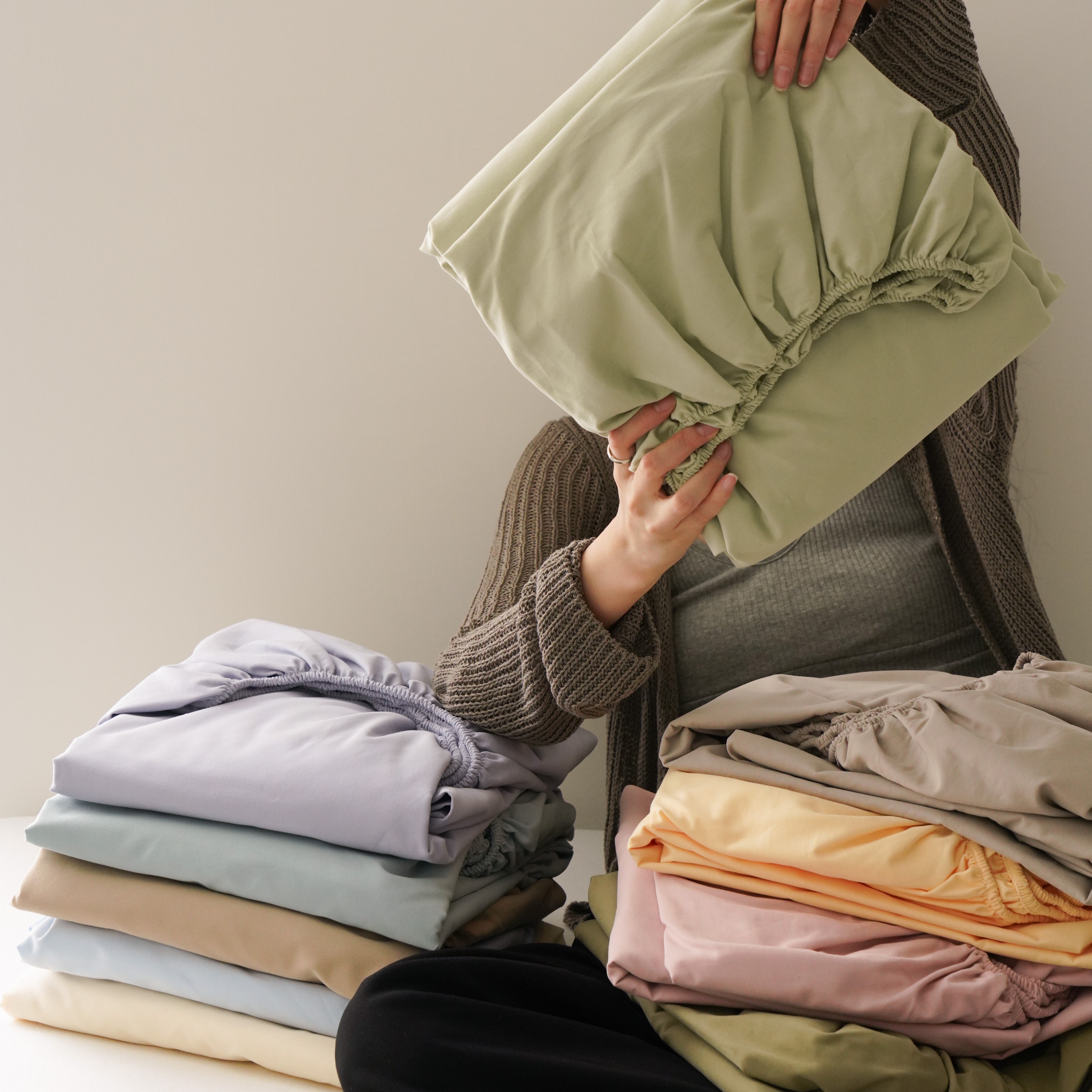 60支加厚全棉磨毛床笠纯棉床单