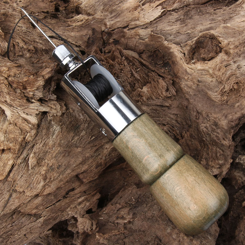 가죽 손 재봉틀 손 재봉틀 손 DIY 가죽 제품 가죽 재봉 도구 스트레이트 후크 송곳 신발 수리 도구 손 바느질 바늘