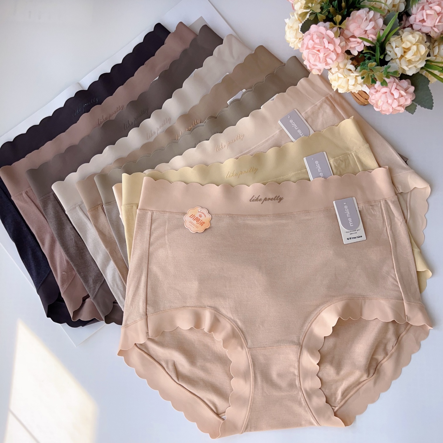 大码女士秋冬新款磨毛内裤女