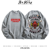 美剧怪奇物语纯棉卫衣Stranger 男装 Things魔王高街百搭长袖 T恤衫