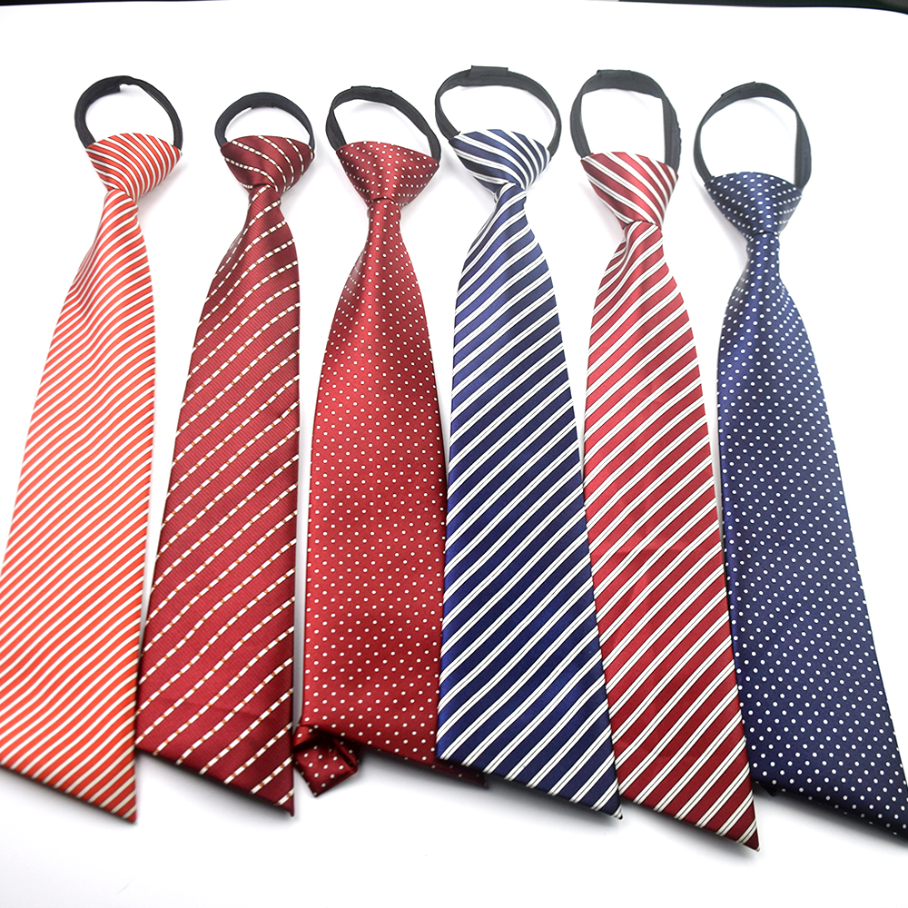 女式领带印花仿真丝休闲商务拉链