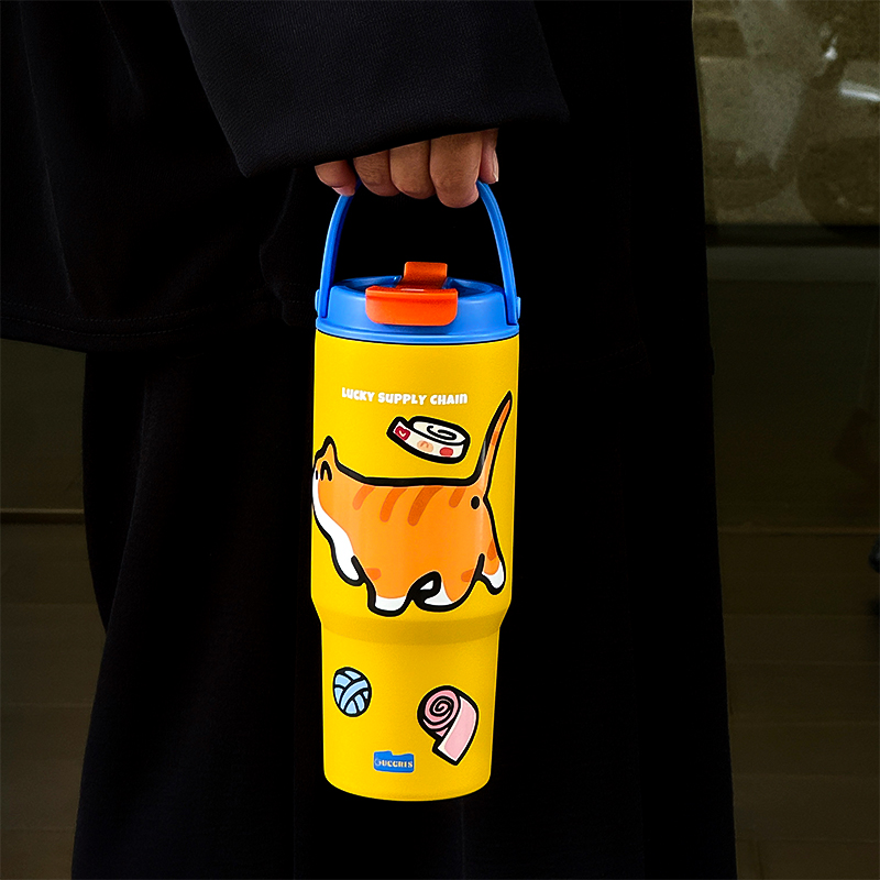 女生新款巨无霸保温杯大容量