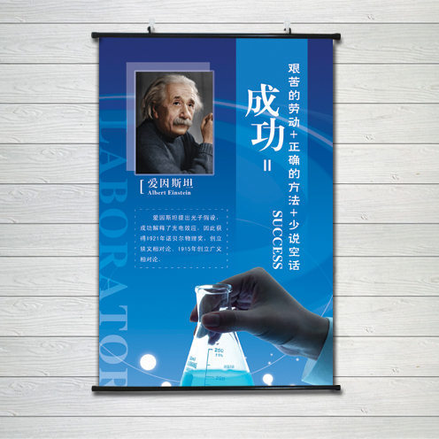 爱因斯坦名人名言装饰海报挂画励志格言客厅书房家庭学校班级文化图片