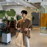 夏季纯色男士短袖V领体恤衫韩版宽松百搭潮流打底衫T恤MX312-P38，男装T恤，星座713-1