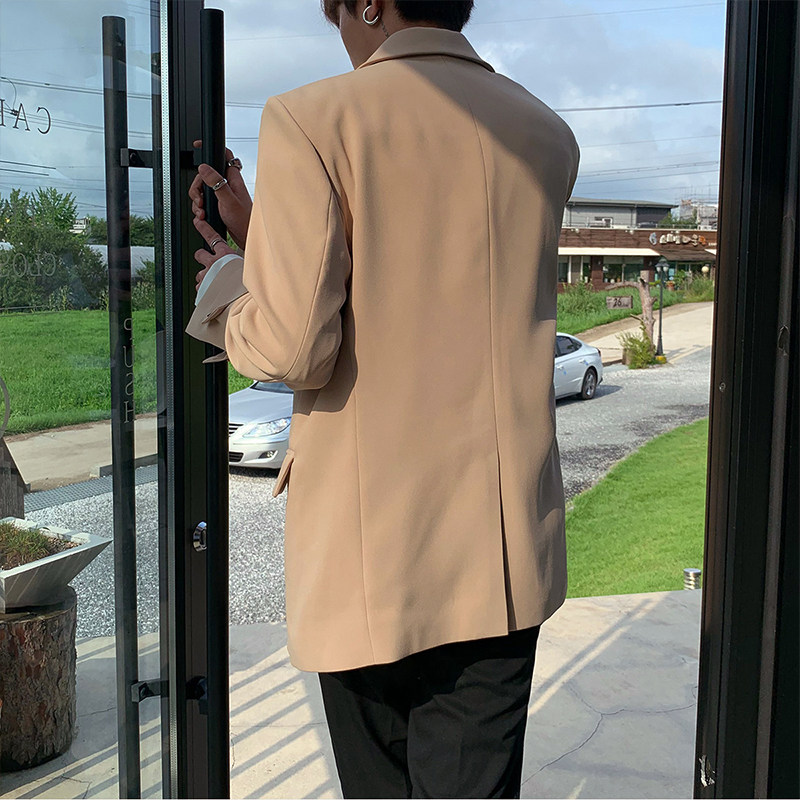 秋季情侣小西装韩版宽松双排扣个性袖口帅气雅痞西服MX568-P95,男装西服,星座1203-1