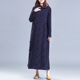 亚麻中国风连衣裙宽松袍子女春秋2026新款 民族风茶服复古棉麻袍子