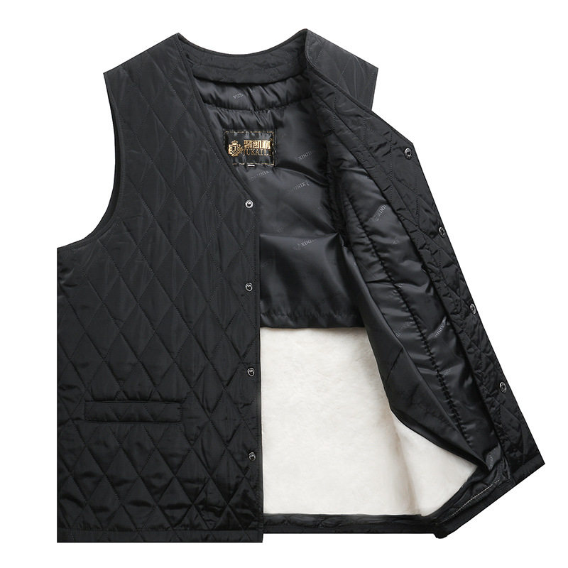 冬季中老年羊毛真皮草加厚背心