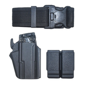 龙章御P320中指解锁M17腰套UDLM18战术快拔套X5电手N14黑骑DK05套