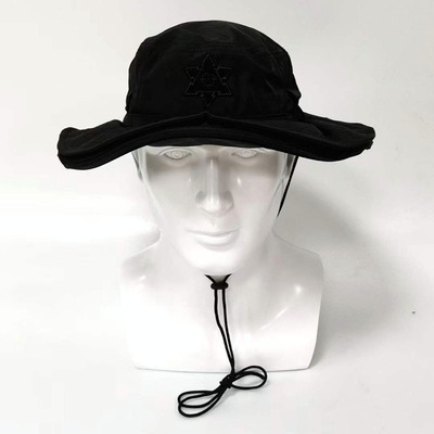 CASP黑色奔尼帽均码带网纹