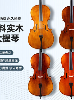 梵阿玲C003手工实木大提琴初学者成人儿童练习考级入门演奏乐器