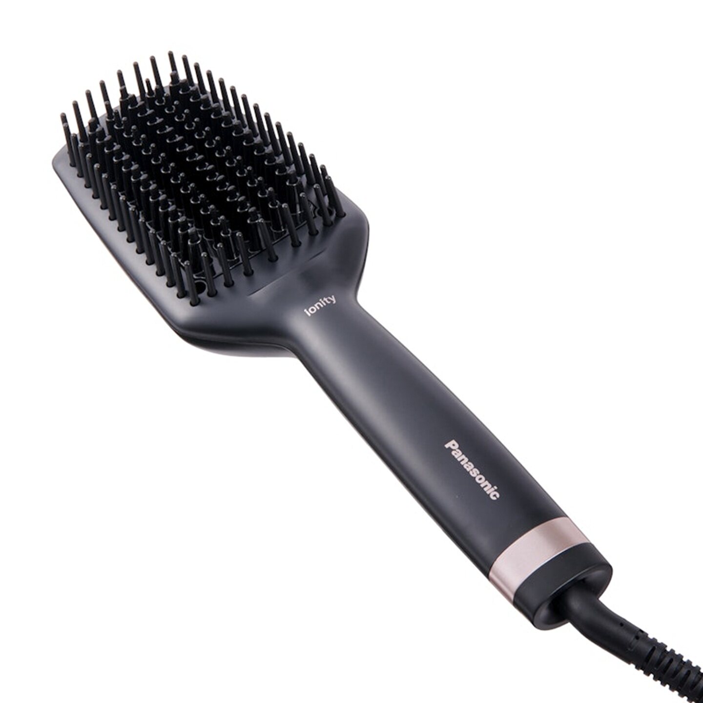 日本松下负离子家用直发器梳子易梳理热传导光滑柔顺发型黑色原装