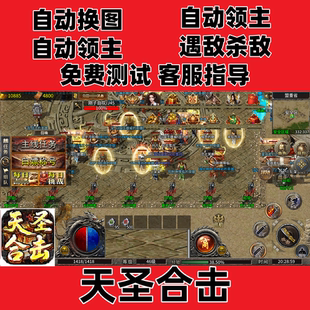 天圣合击996自动换图挂机boss辅助(24小时自动发货)
